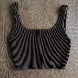 Aritzia Sculpt Knit Squareneck Top